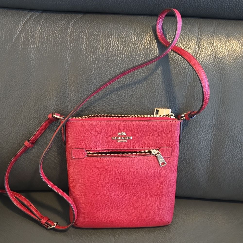 Coach Vibrant Red Crossbody Bag